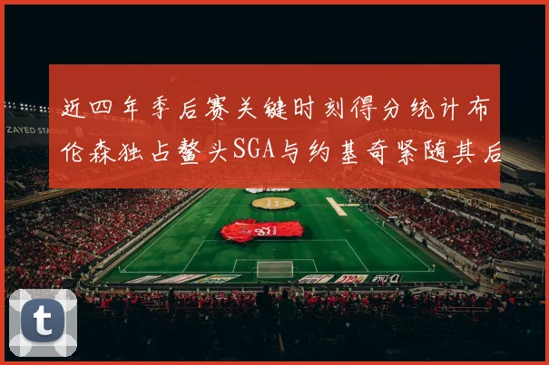 近四年季后赛关键时刻得分统计布伦森独占鳌头SGA与约基奇紧随其后